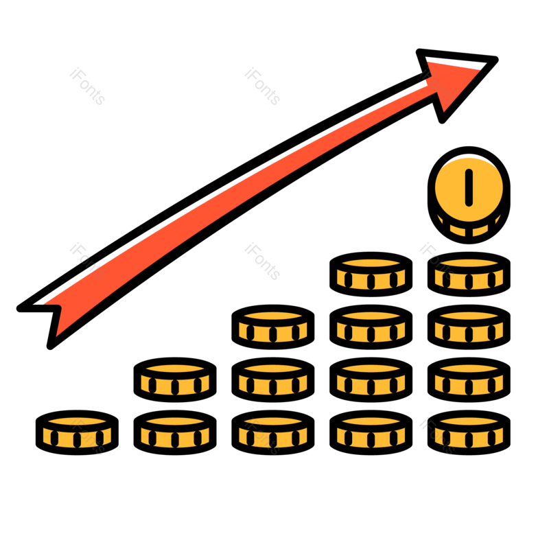 箭头图片,图表元素,矢量素材PNG,增长免抠素材